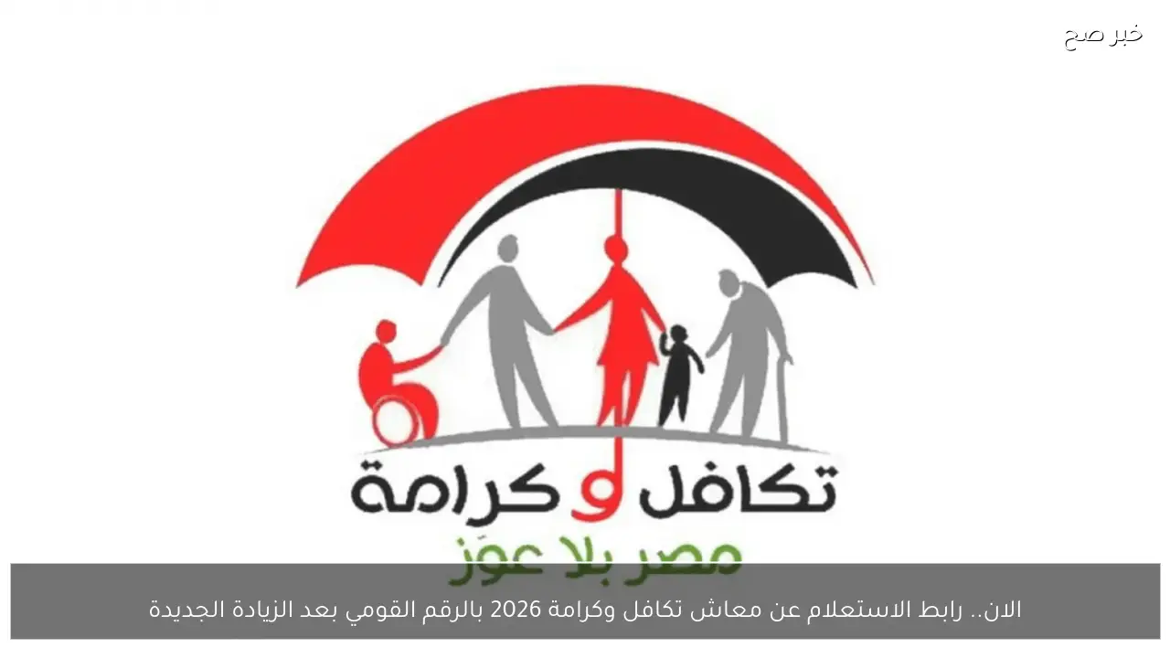 الان.. رابط الاستعلام عن معاش تكافل وكرامة 2026 بالرقم القومي بعد الزيادة الجديدة