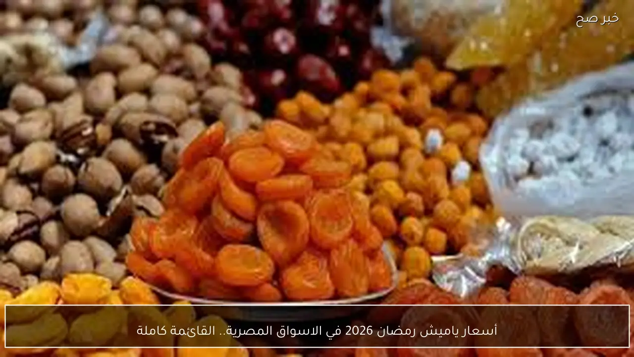 أسعار ياميش رمضان 2026 في الاسواق المصرية.. القائمة كاملة قبل الشهر الكريم