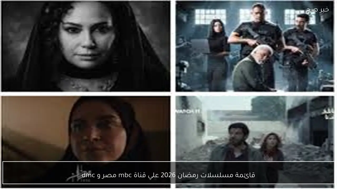 قائمة مسلسلات رمضان 2026 علي قناة mbc مصر و dmc.. دراما متنوعة بين الأكشن والكوميديا