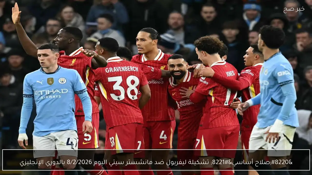 “صلاح أساسي” تشكيلة ليفربول ضد مانشستر سيتي اليوم 8/2/2026 بالدوري الإنجليزي