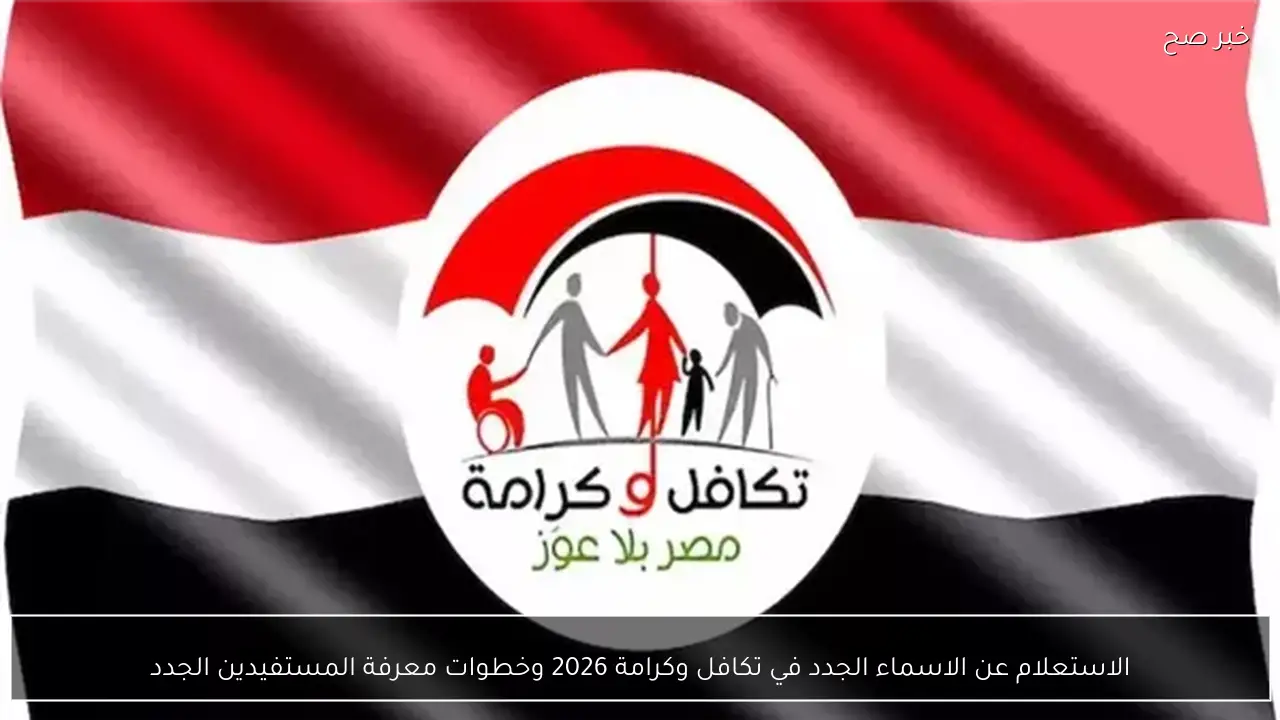 الاستعلام عن الاسماء الجدد في تكافل وكرامة 2026 وخطوات معرفة المستفيدين الجدد