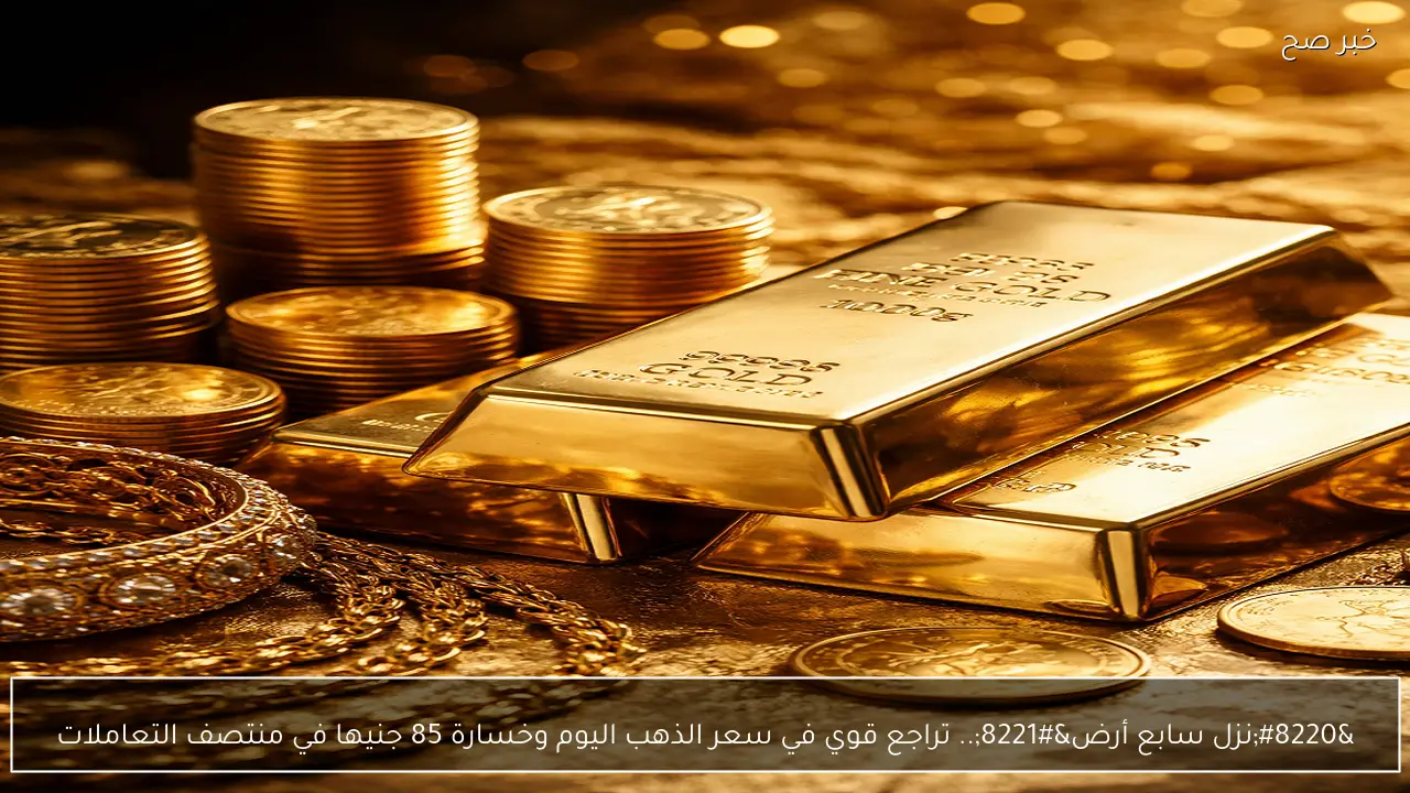 “نزل سابع أرض”.. تراجع قوي في سعر الذهب اليوم وخسارة 85 جنيها في منتصف التعاملات