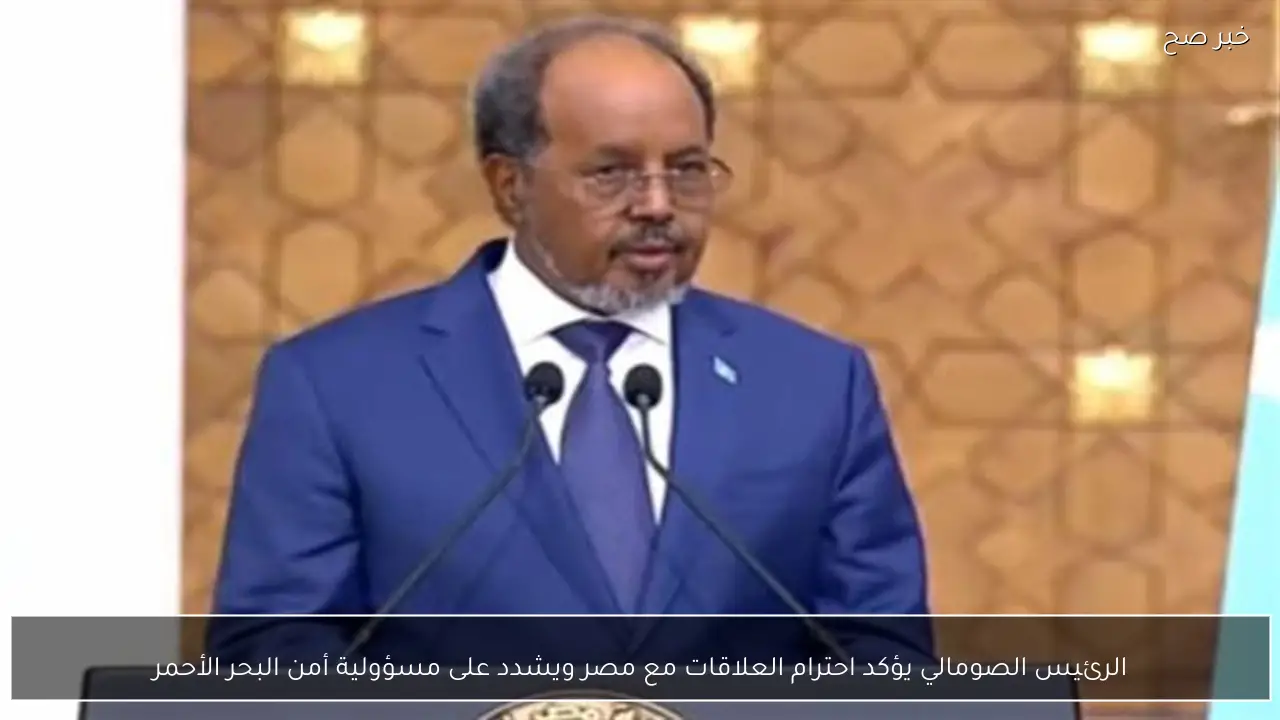 الرئيس الصومالي يؤكد احترام العلاقات مع مصر ويشدد على مسؤولية أمن البحر الأحمر