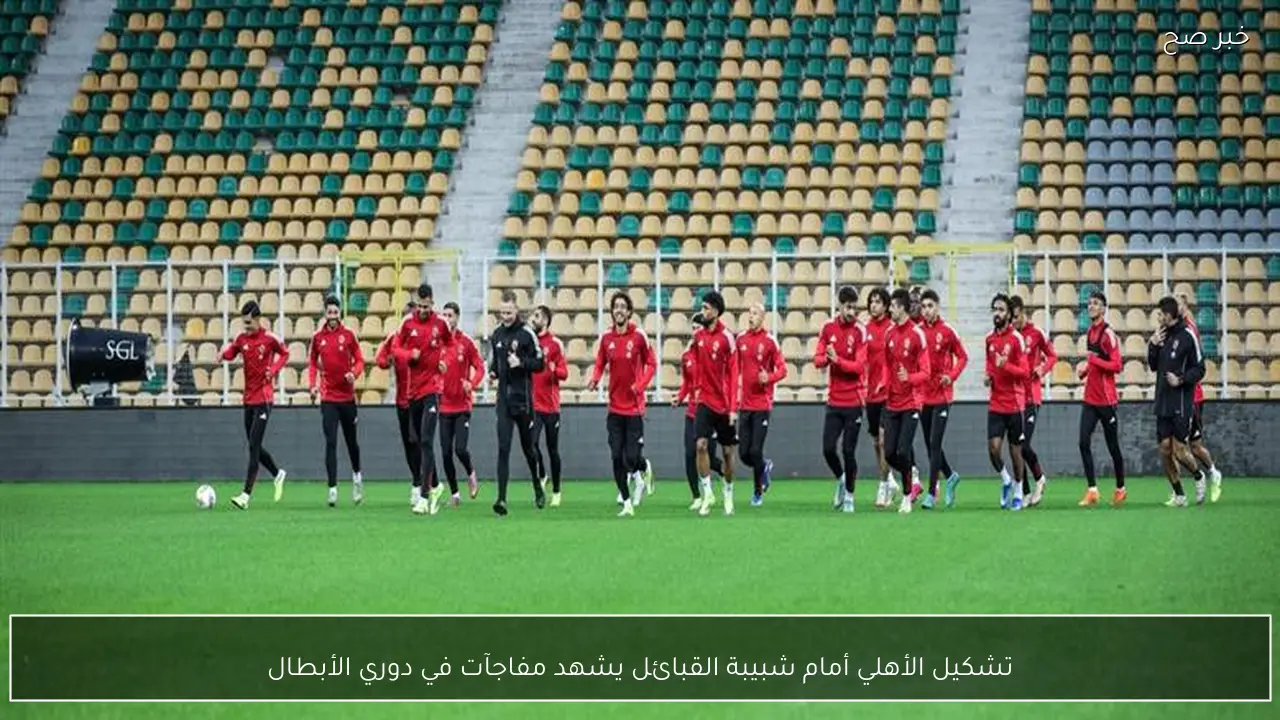 تشكيل الأهلي أمام شبيبة القبائل يشهد مفاجآت في دوري الأبطال