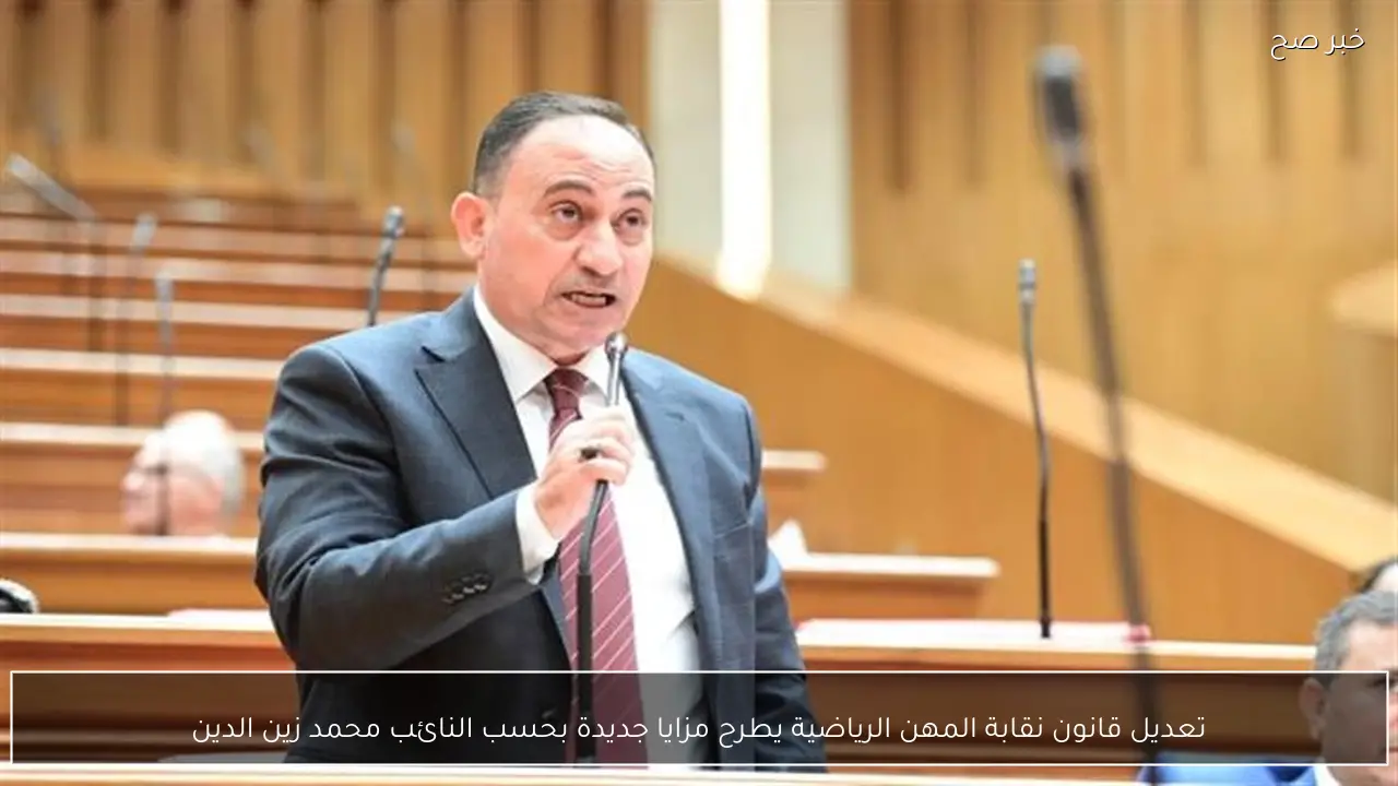 تعديل قانون نقابة المهن الرياضية يطرح مزايا جديدة بحسب النائب محمد زين الدين