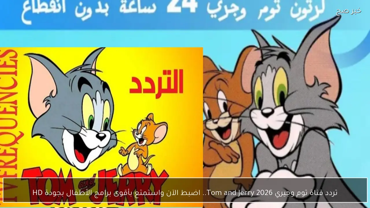 تردد قناة توم وجيري 2026 Tom and Jerry.. اضبط الآن واستمتع بأقوى برامج الأطفال بجودة HD