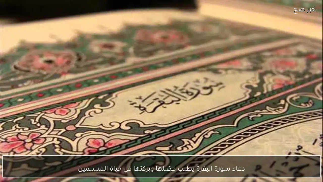 دعاء سورة البقرة يطلب فضلها وبركتها في حياة المسلمين