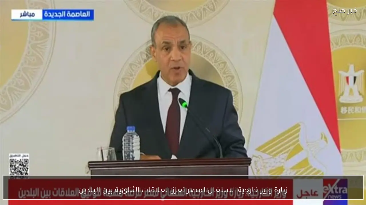زيارة وزير خارجية السنغال لمصر تعزز العلاقات الثنائية بين البلدين