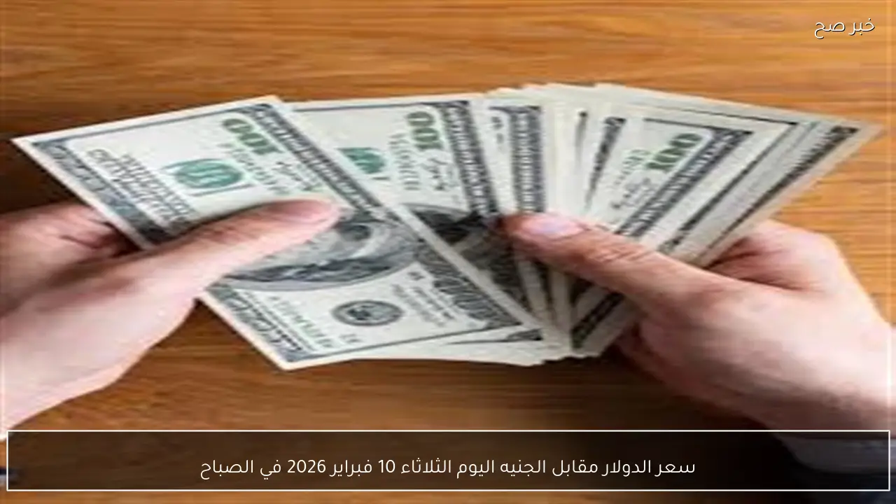 سعر الدولار مقابل الجنيه اليوم الثلاثاء 10 فبراير 2026 في الصباح