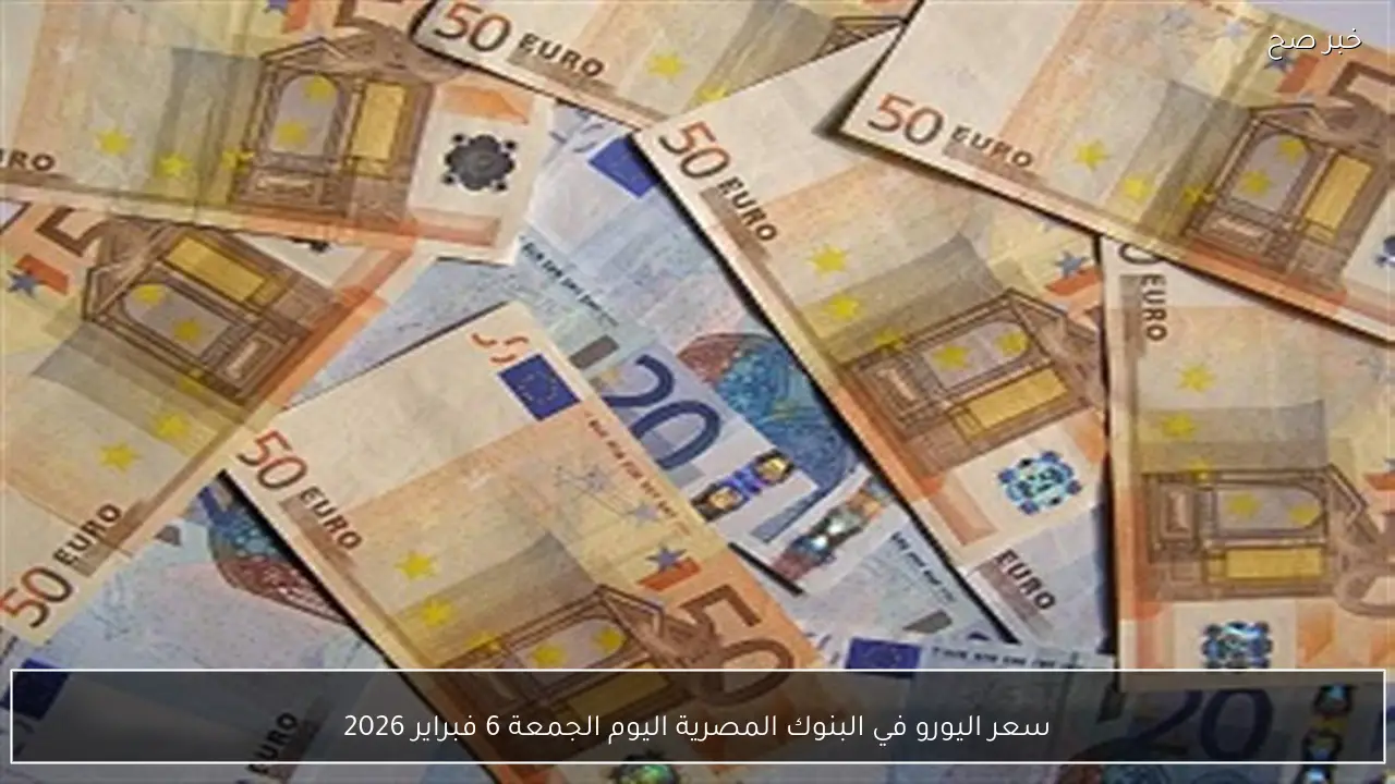 سعر اليورو في البنوك المصرية اليوم الجمعة 6 فبراير 2026