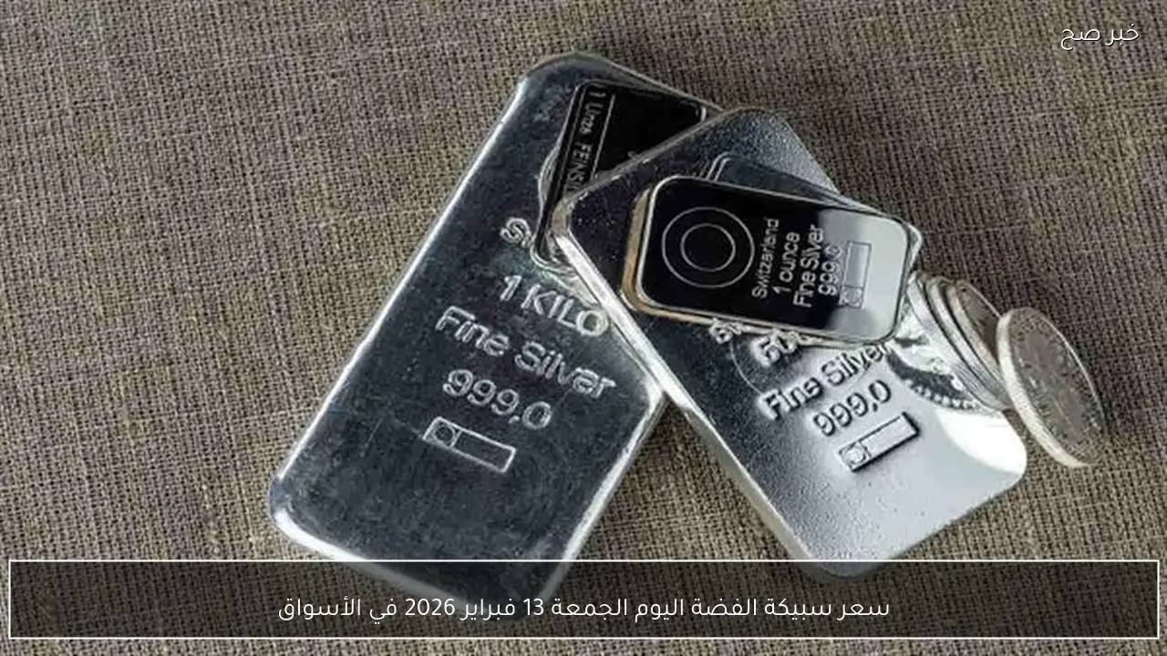 سعر سبيكة الفضة اليوم الجمعة 13 فبراير 2026 في الأسواق