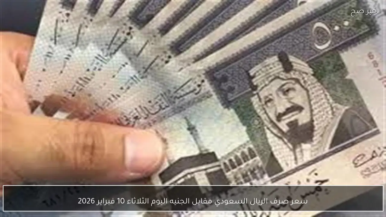سعر صرف الريال السعودي مقابل الجنيه اليوم الثلاثاء 10 فبراير 2026