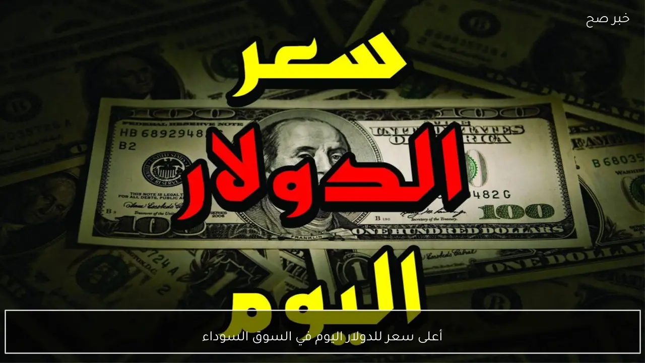 أعلى سعر للدولار اليوم في السوق السوداء مقابل الجنية المصري للبيع والشراء