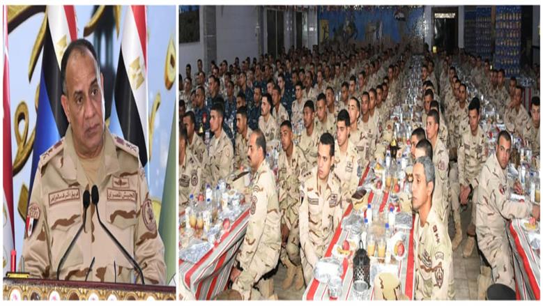 وزير الدفاع يلتقي مقاتلي الجيش الثالث الميداني وقوات شرق القناه لمكافحة الإرهاب (صور)