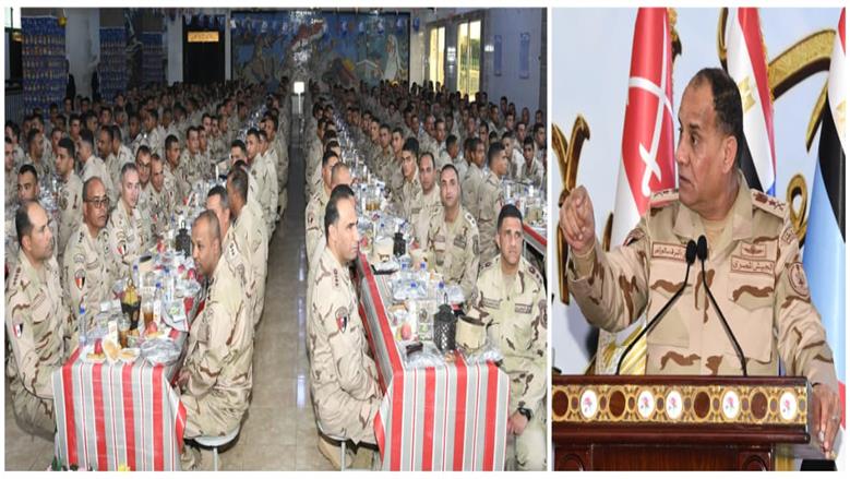 وزير الدفاع يلتقي مقاتلي الجيش الثالث الميداني وقوات شرق القناه لمكافحة الإرهاب (صور)