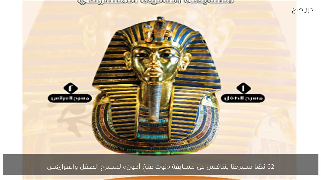 62 نصًا مسرحيًا يتنافس في مسابقة «توت عنخ آمون» لمسرح الطفل والعرائس