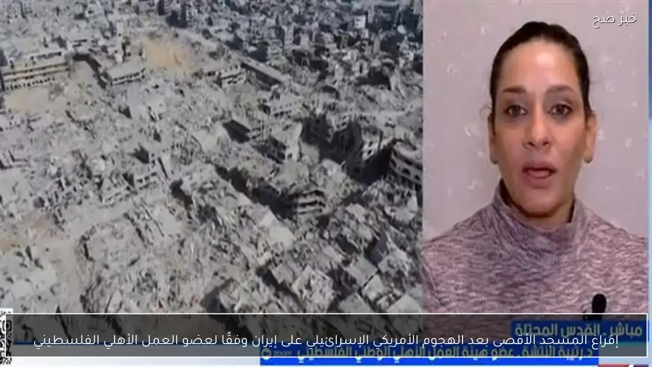 إفراغ المسجد الأقصى بعد الهجوم الأمريكي الإسرائيلي على إيران وفقًا لعضو العمل الأهلي الفلسطيني