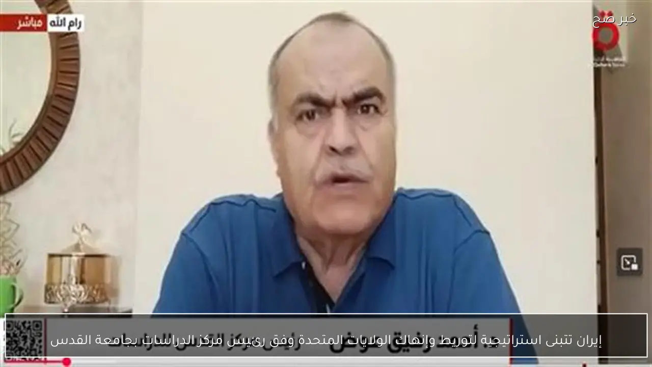 إيران تتبنى استراتيجية لتوريط وإنهاك الولايات المتحدة وفق رئيس مركز الدراسات بجامعة القدس