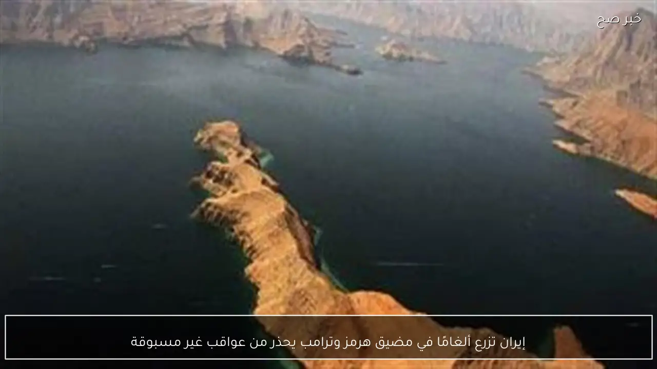 إيران تزرع ألغامًا في مضيق هرمز وترامب يحذر من عواقب غير مسبوقة