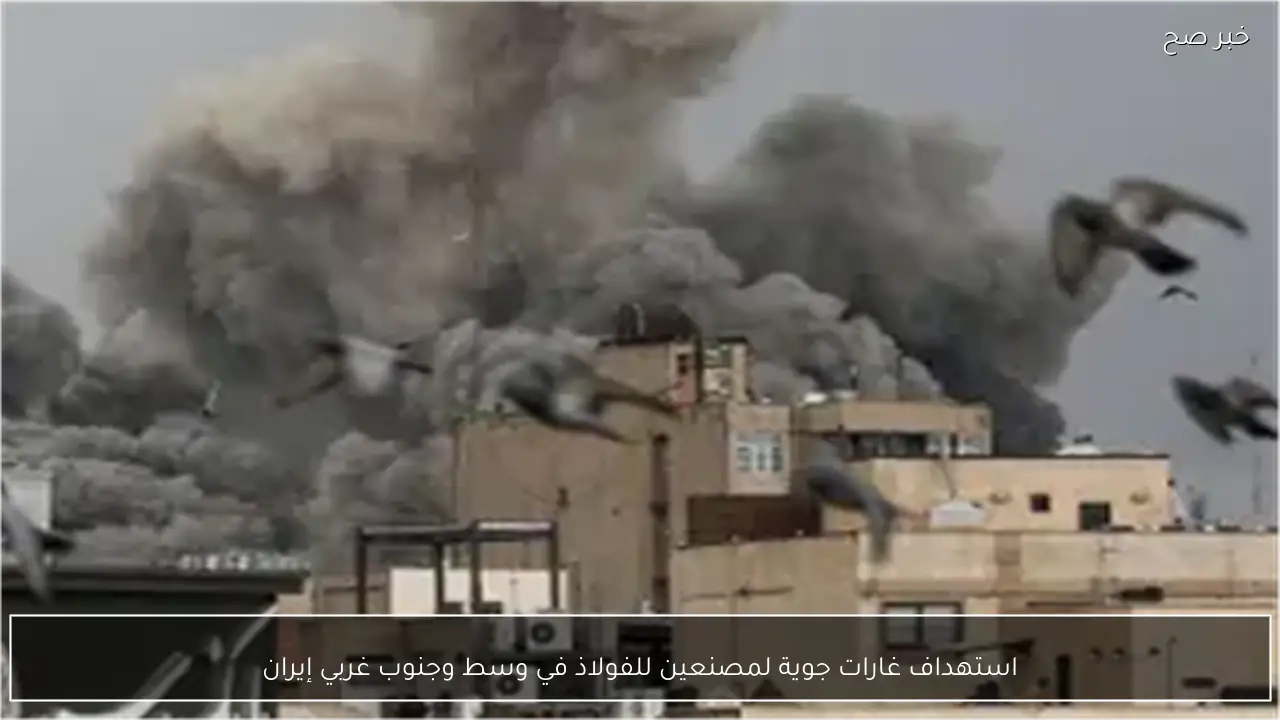 استهداف غارات جوية لمصنعين للفولاذ في وسط وجنوب غربي إيران