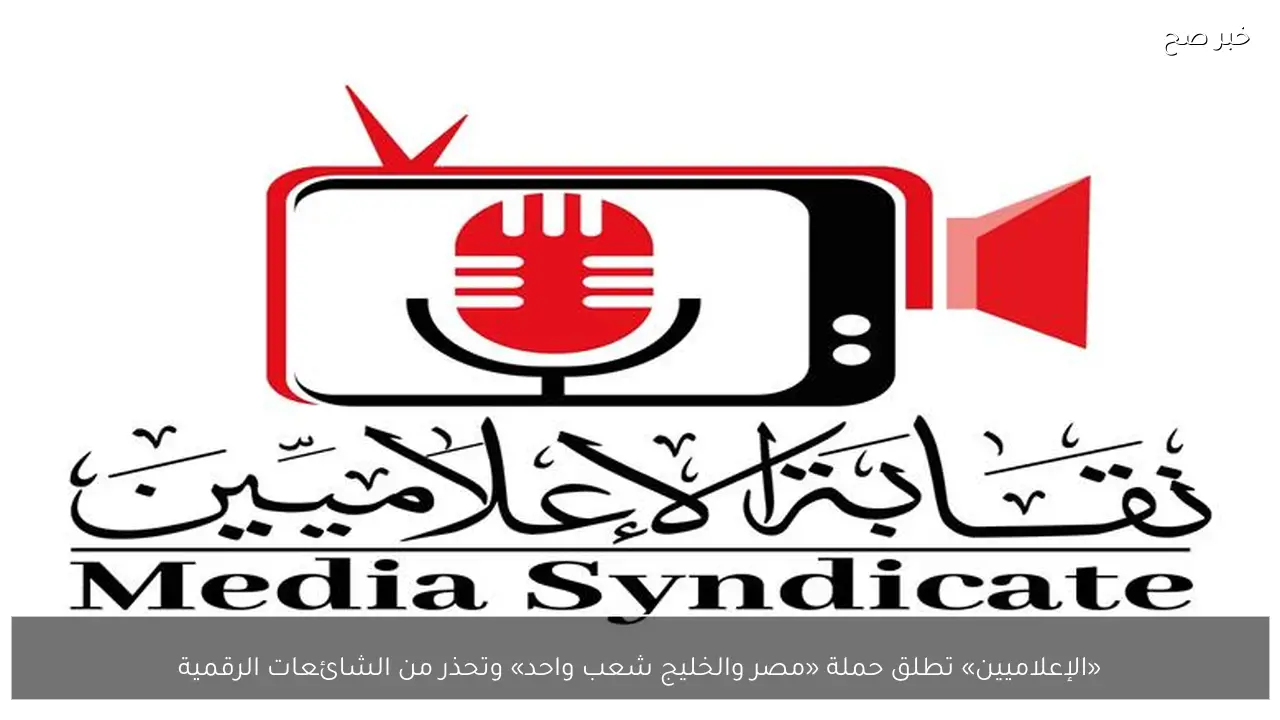 «الإعلاميين» تطلق حملة «مصر والخليج شعب واحد» وتحذر من الشائعات الرقمية