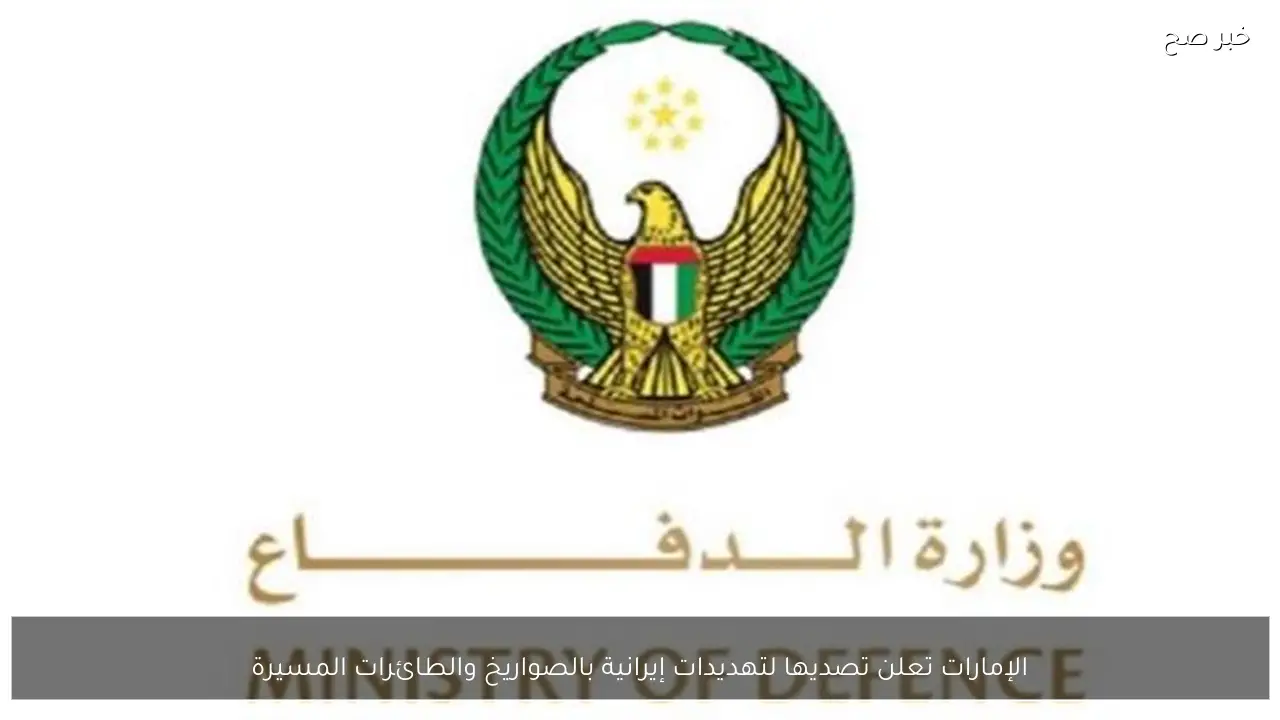 الإمارات تعلن تصديها لتهديدات إيرانية بالصواريخ والطائرات المسيرة