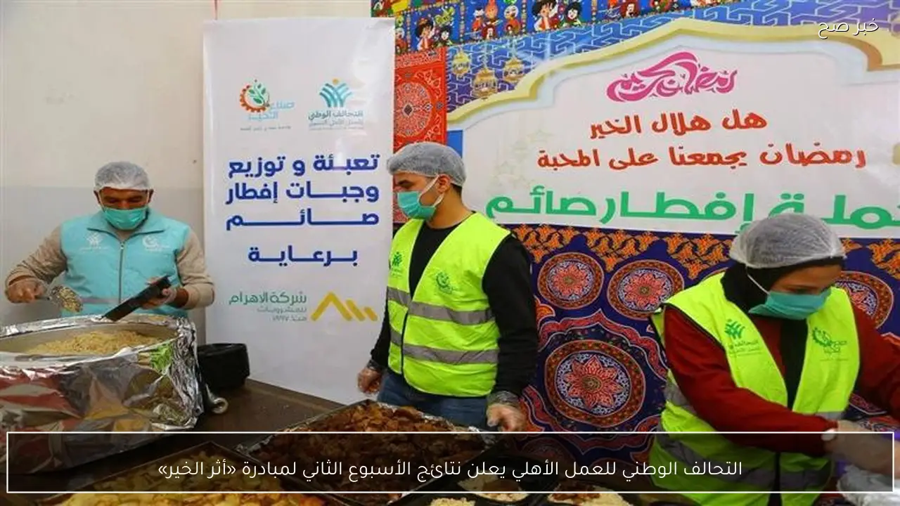 التحالف الوطني للعمل الأهلي يعلن نتائج الأسبوع الثاني لمبادرة «أثر الخير»