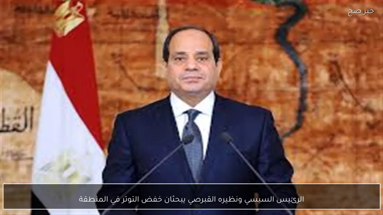 الرئيس السيسي ونظيره القبرصي يبحثان خفض التوتر في المنطقة