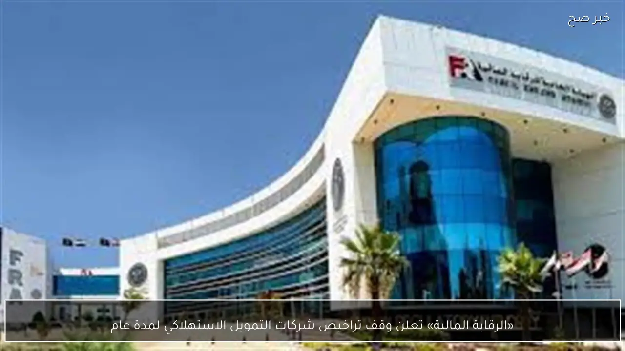 «الرقابة المالية» تعلن وقف تراخيص شركات التمويل الاستهلاكي لمدة عام