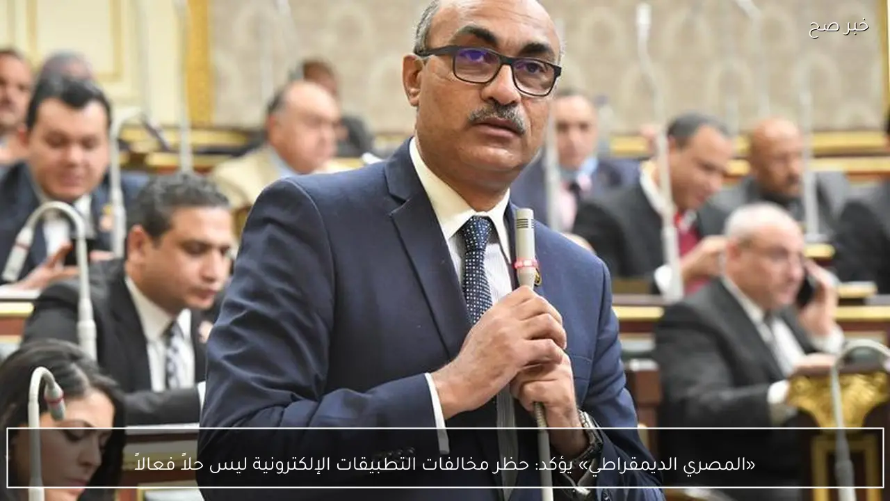 «المصري الديمقراطي» يؤكد: حظر مخالفات التطبيقات الإلكترونية ليس حلاً فعالاً