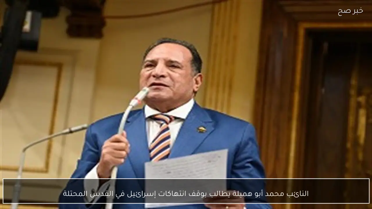 النائب محمد أبو هميلة يطالب بوقف انتهاكات إسرائيل في القدس المحتلة