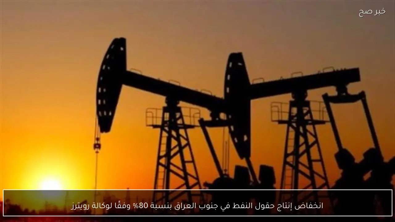 انخفاض إنتاج حقول النفط في جنوب العراق بنسبة 80% وفقًا لوكالة رويترز