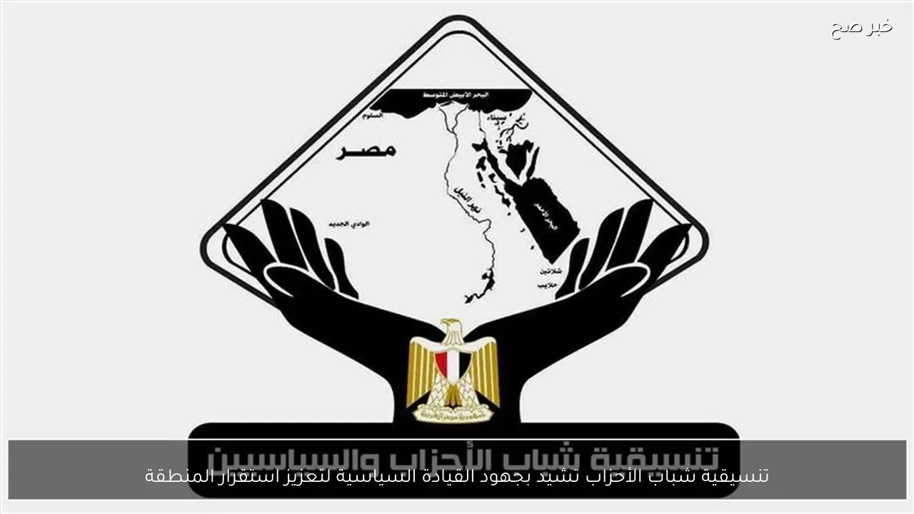 تنسيقية شباب الأحزاب تشيد بجهود القيادة السياسية لتعزيز استقرار المنطقة