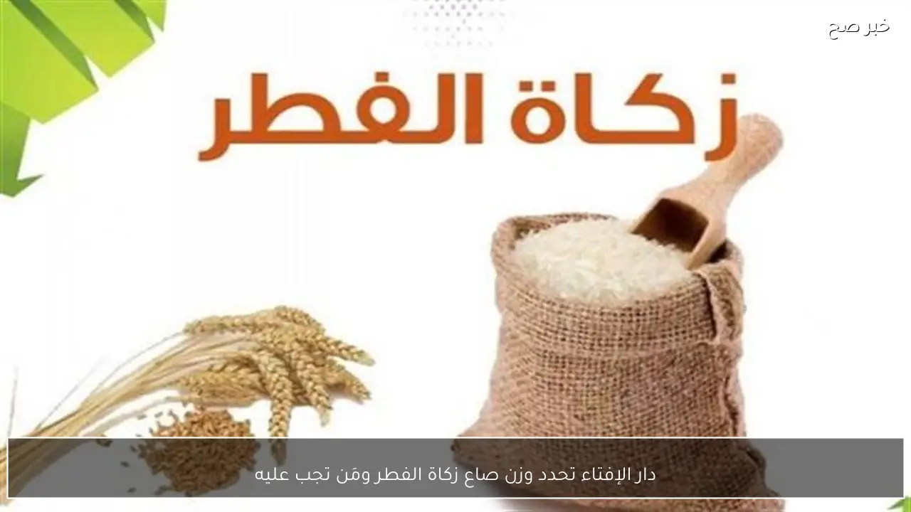 دار الإفتاء تحدد وزن صاع زكاة الفطر ومَن تجب عليه