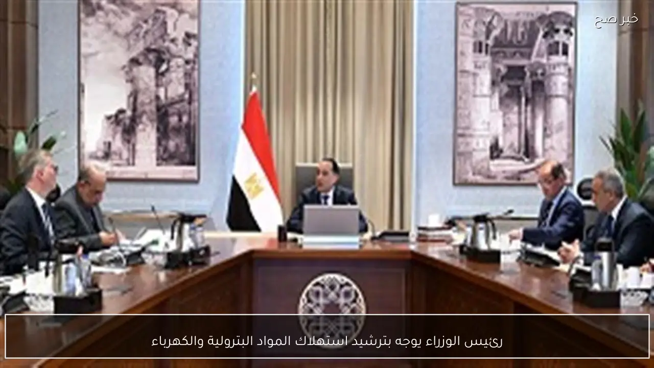 رئيس الوزراء يوجه بترشيد استهلاك المواد البترولية والكهرباء