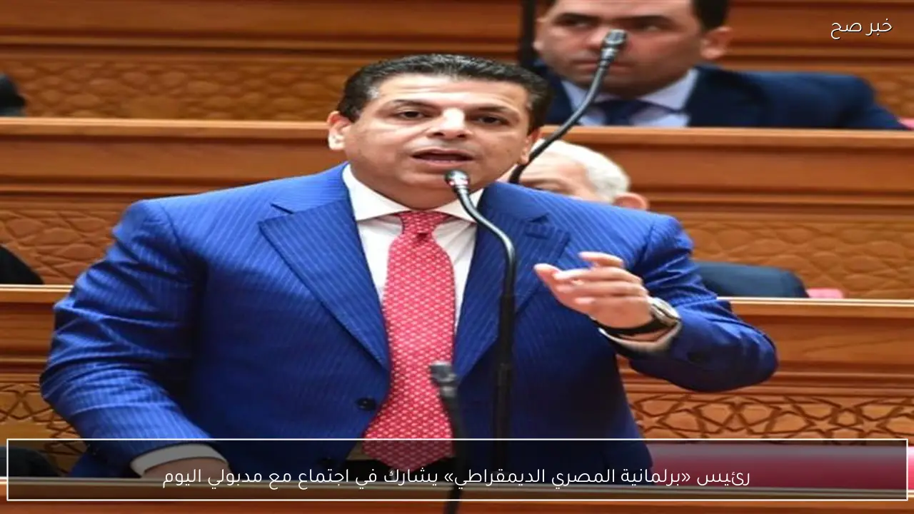 رئيس «برلمانية المصري الديمقراطي» يشارك في اجتماع مع مدبولي اليوم