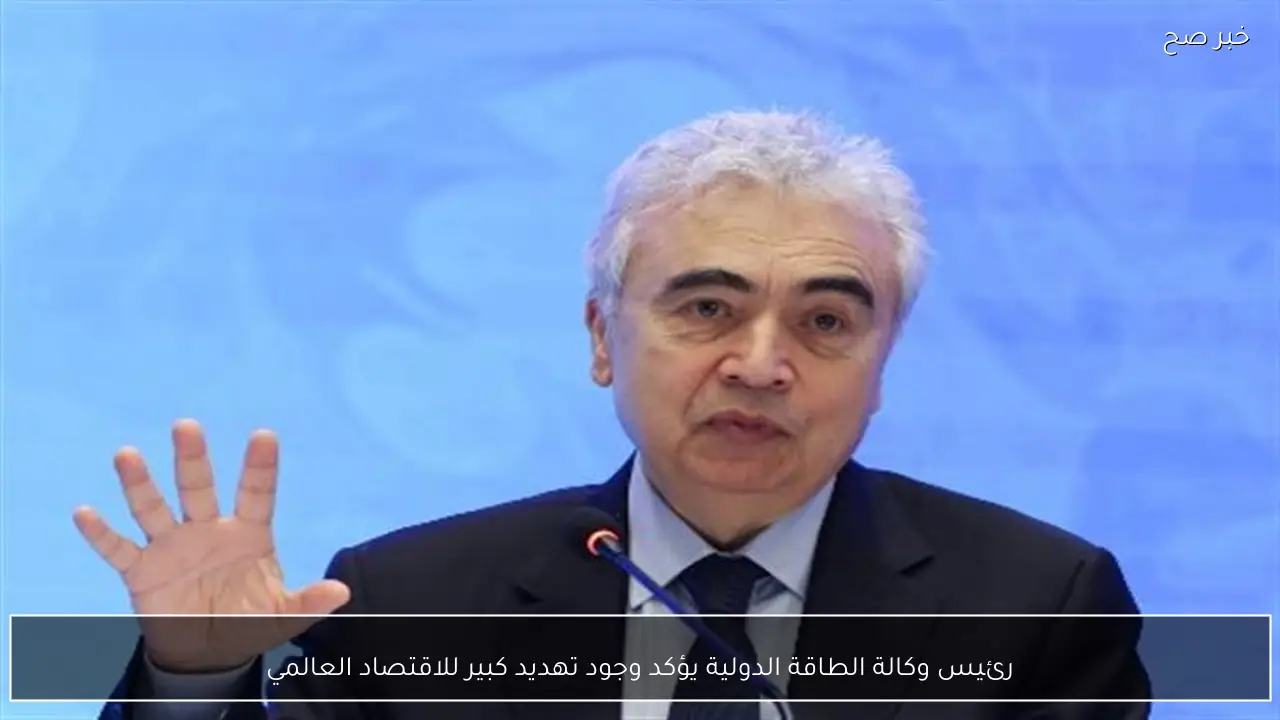 رئيس وكالة الطاقة الدولية يؤكد وجود تهديد كبير للاقتصاد العالمي