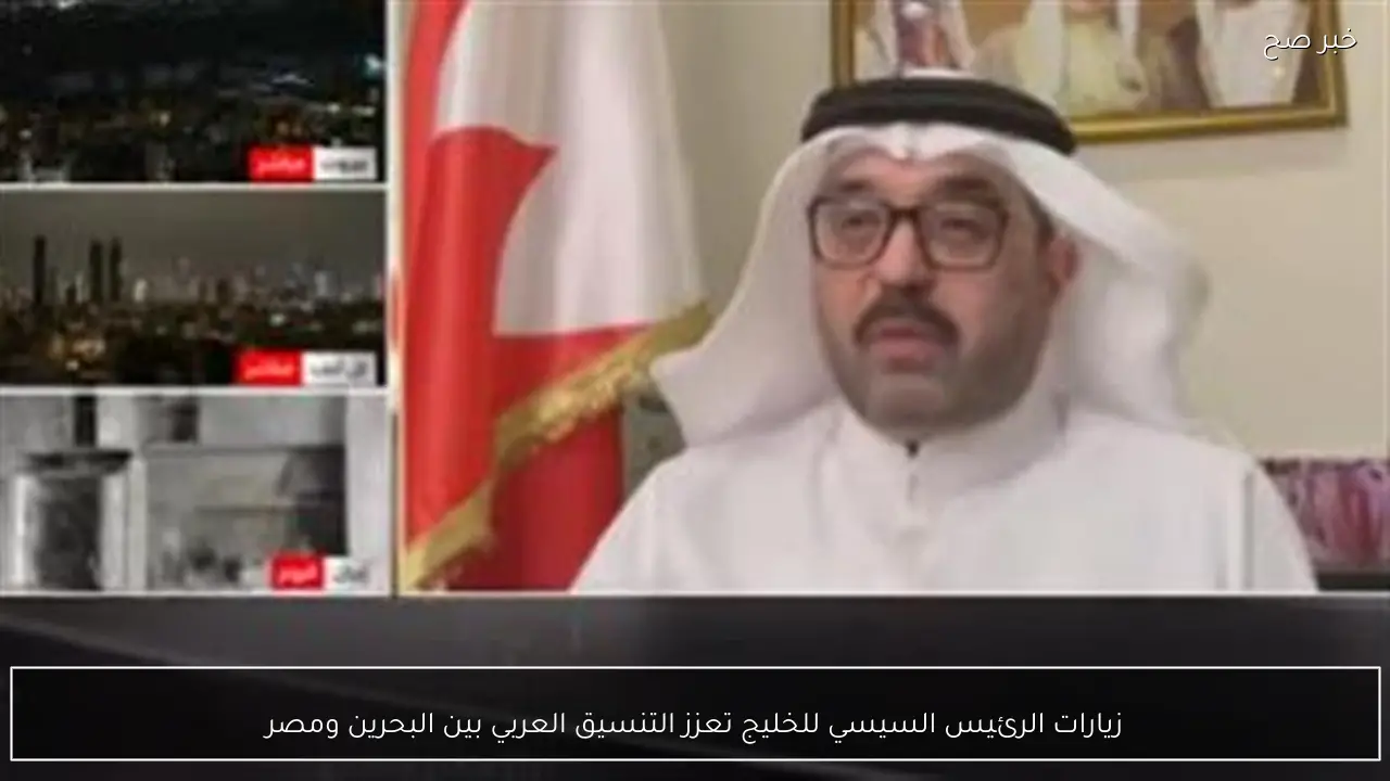 زيارات الرئيس السيسي للخليج تعزز التنسيق العربي بين البحرين ومصر