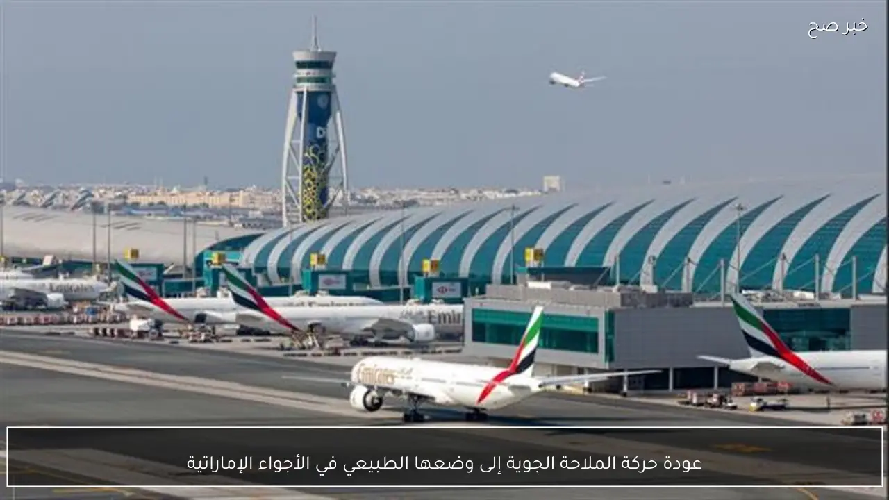 عودة حركة الملاحة الجوية إلى وضعها الطبيعي في الأجواء الإماراتية