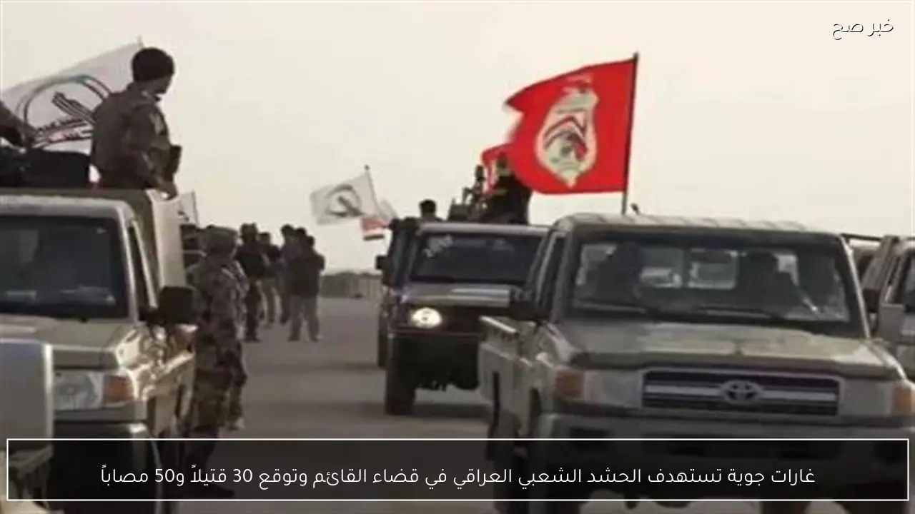 غارات جوية تستهدف الحشد الشعبي العراقي في قضاء القائم وتوقع 30 قتيلاً و50 مصاباً