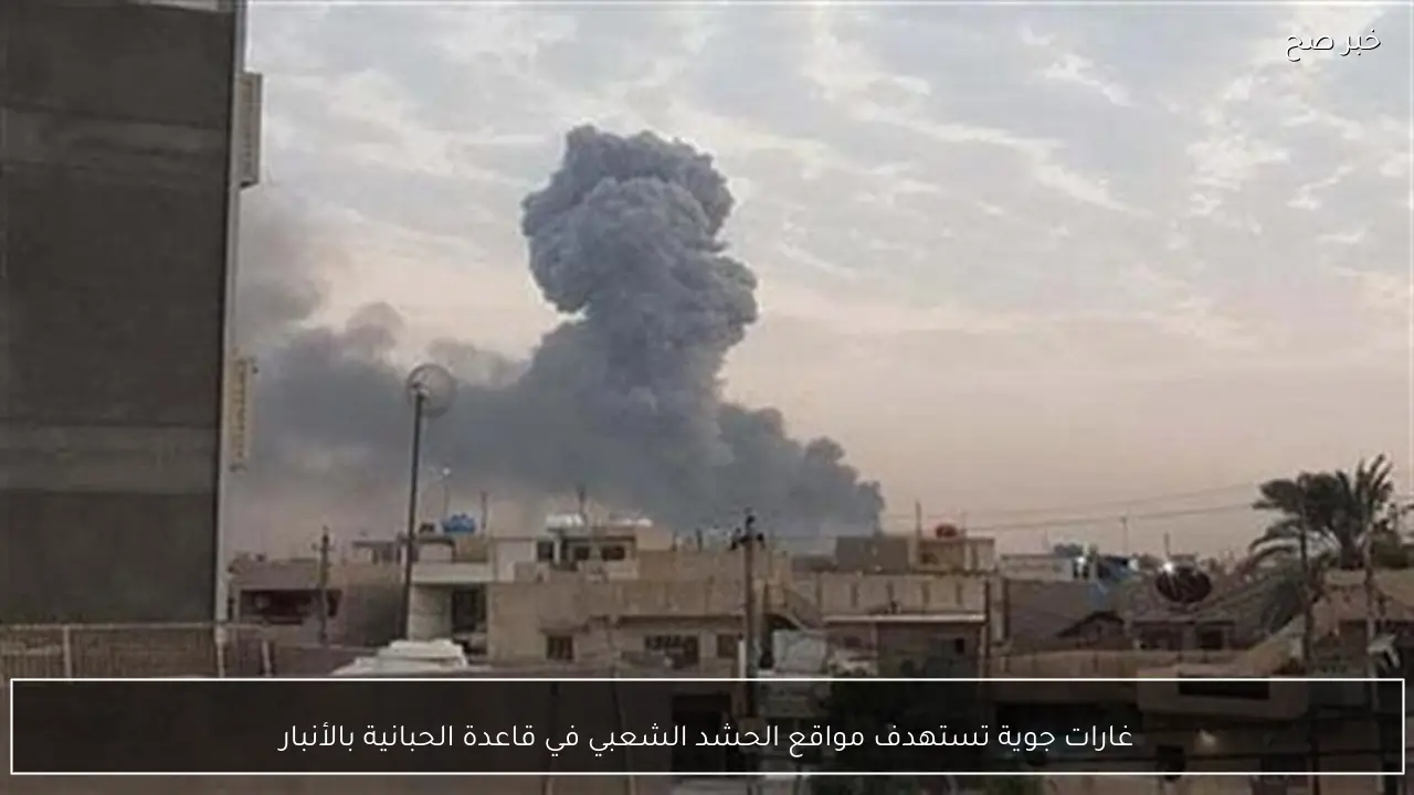 غارات جوية تستهدف مواقع الحشد الشعبي في قاعدة الحبانية بالأنبار