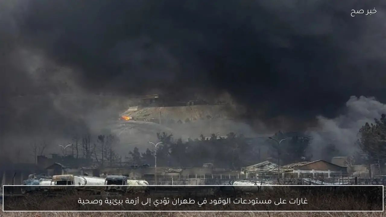 غارات على مستودعات الوقود في طهران تؤدي إلى أزمة بيئية وصحية