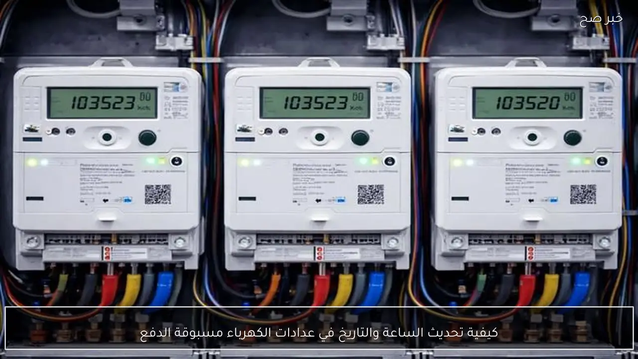 كيفية تحديث الساعة والتاريخ في عدادات الكهرباء مسبوقة الدفع
