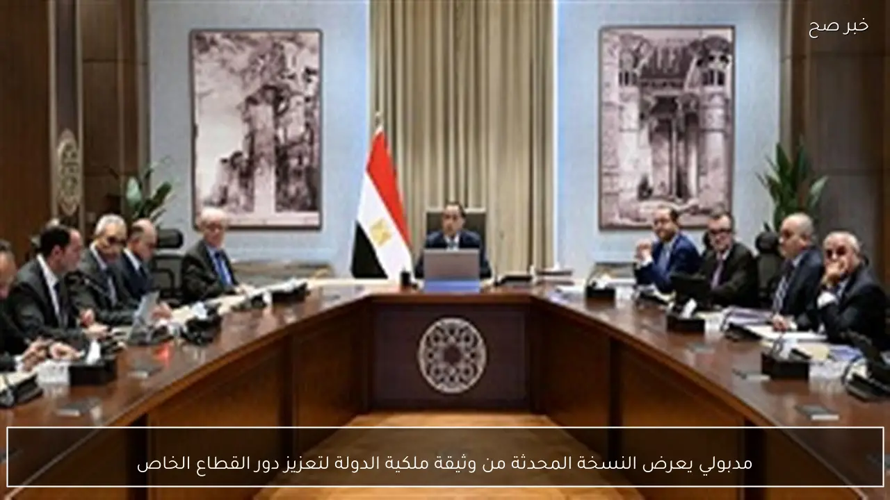 مدبولي يعرض النسخة المحدثة من وثيقة ملكية الدولة لتعزيز دور القطاع الخاص