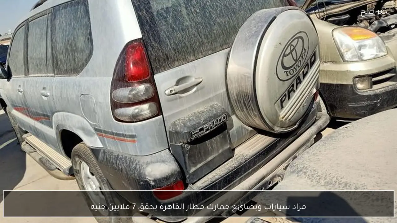 مزاد سيارات وبضائع جمارك مطار القاهرة يحقق 7 ملايين جنيه