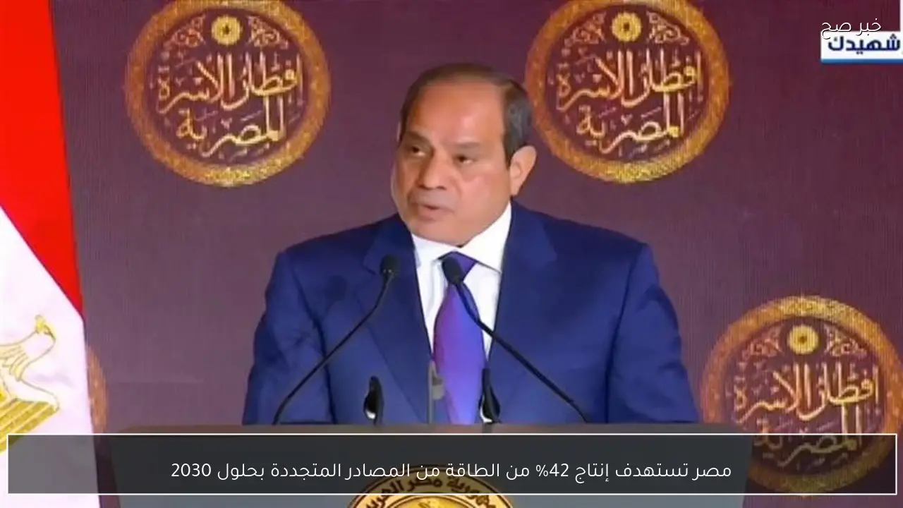 مصر تستهدف إنتاج 42% من الطاقة من المصادر المتجددة بحلول 2030