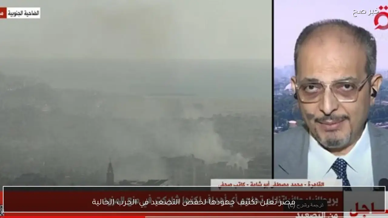 مصر تعلن تكثيف جهودها لخفض التصعيد في الحرب الحالية