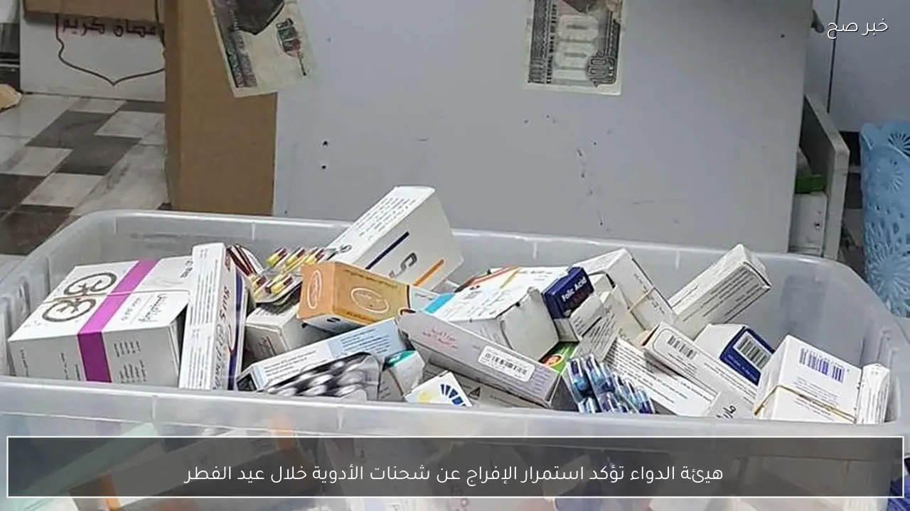 هيئة الدواء تؤكد استمرار الإفراج عن شحنات الأدوية خلال عيد الفطر