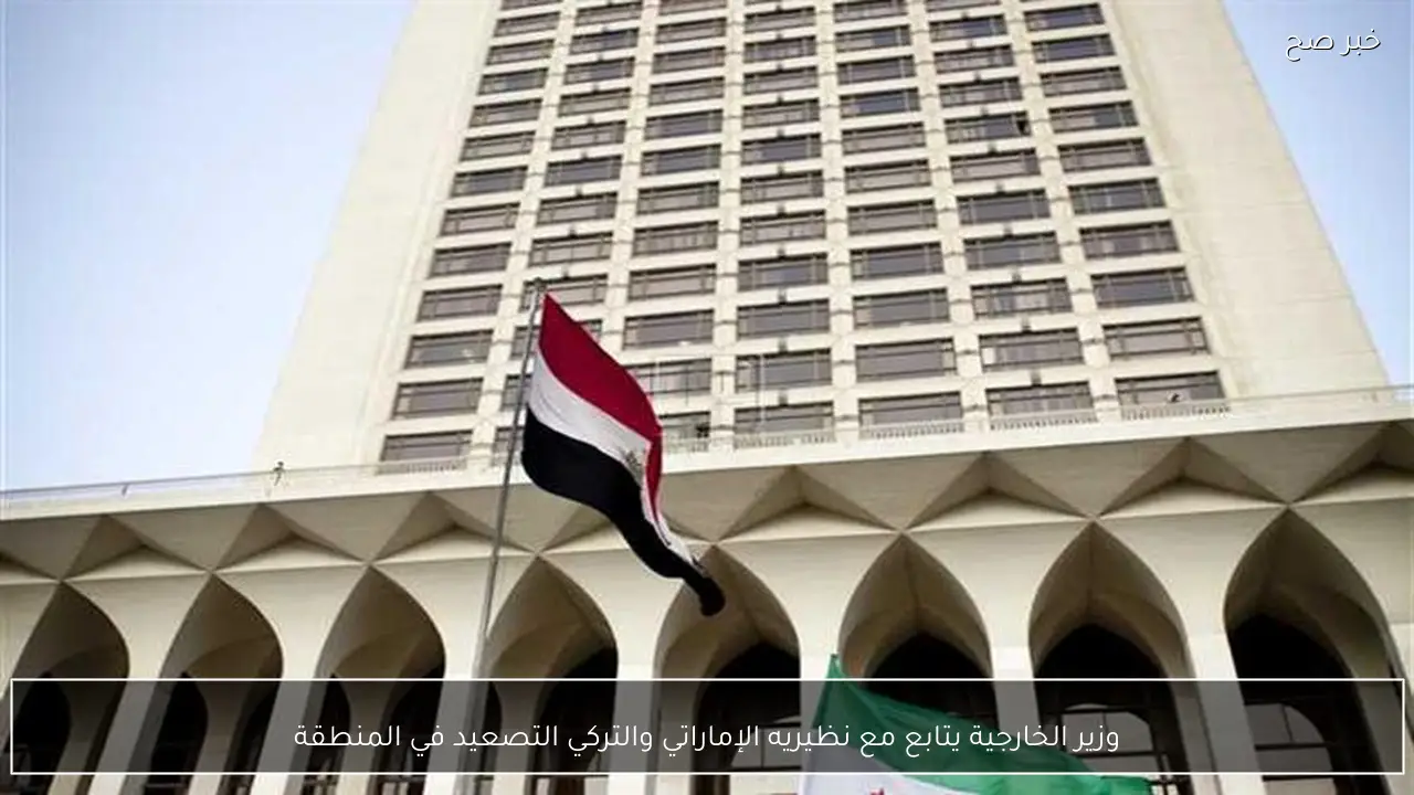 وزير الخارجية يتابع مع نظيريه الإماراتي والتركي التصعيد في المنطقة