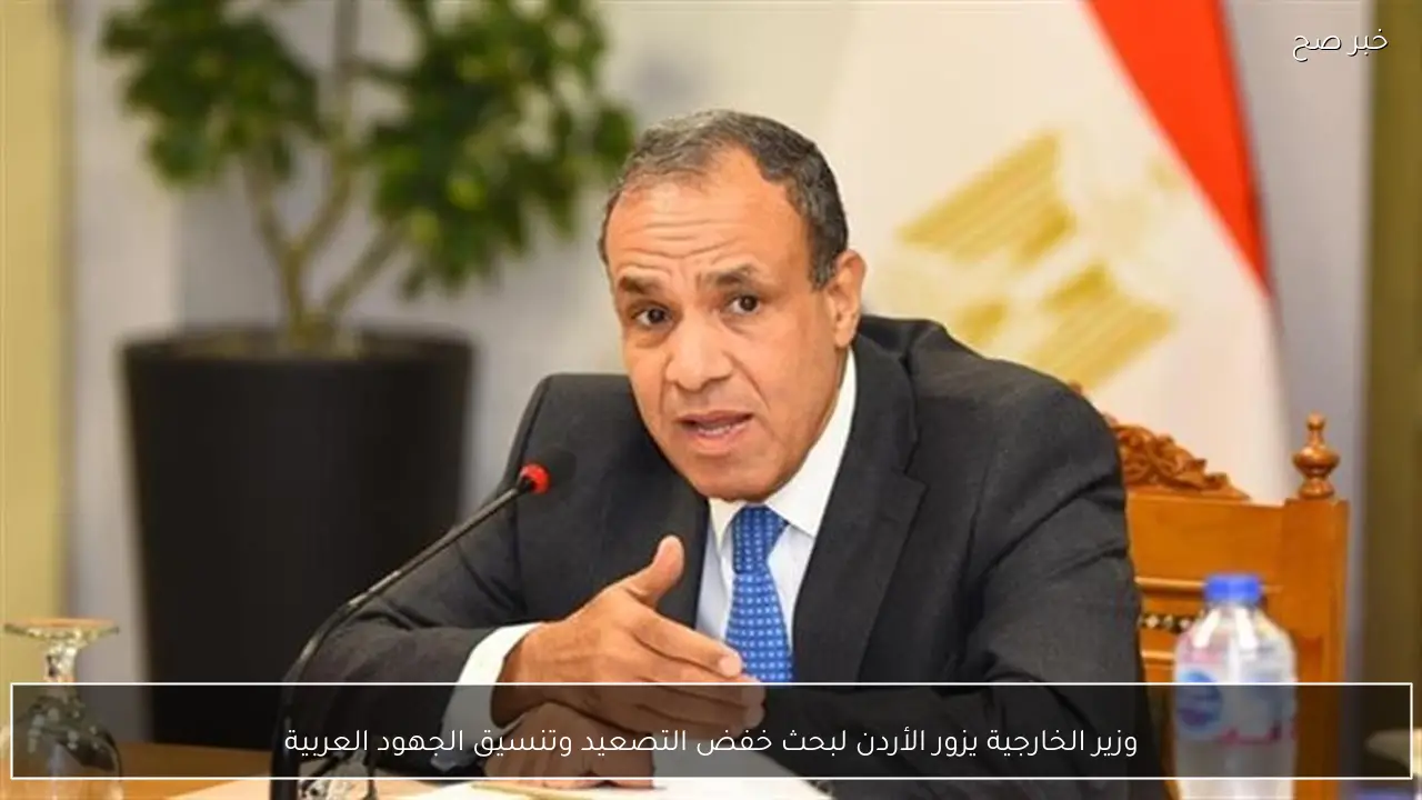 وزير الخارجية يزور الأردن لبحث خفض التصعيد وتنسيق الجهود العربية